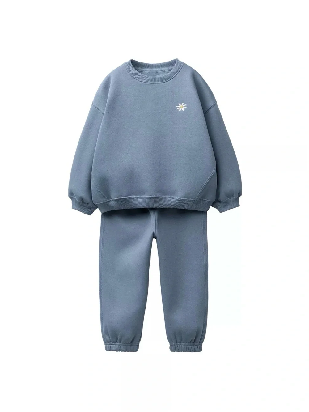 Embroidered sweatshirt and jogger set